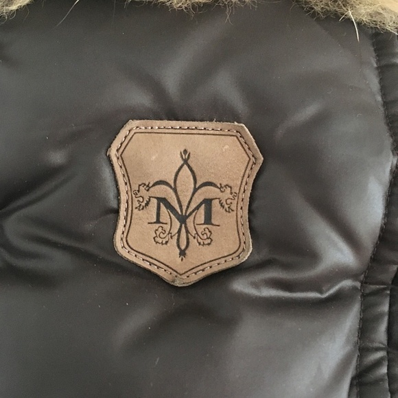 Mackage Women Adali Down Parka Coat Natural Fur Signature Collar Sz L Flaw - Picture 9 of 16